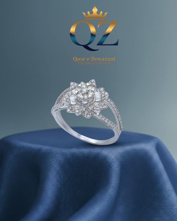 Point Al Rin Design Diamond Ring Design 001 - Qasr E Zewaraat | The Gold Jewellery Shop In ...